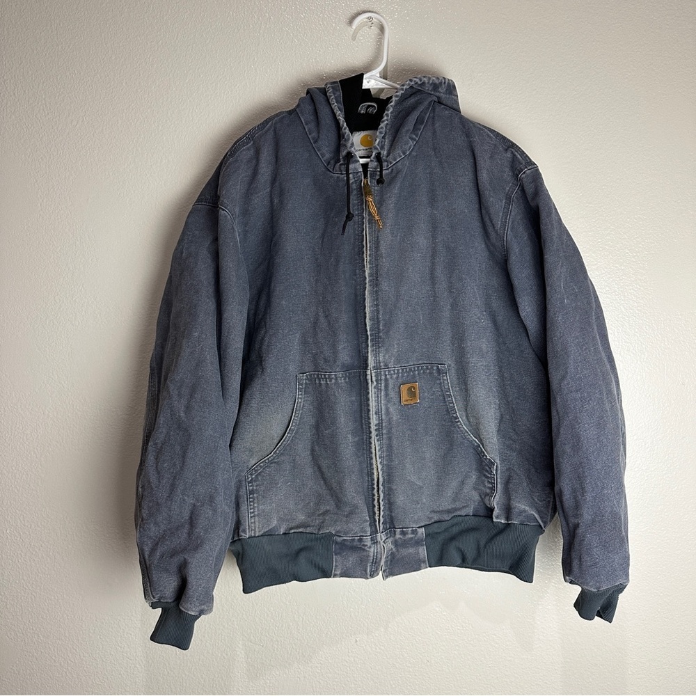 Carhartt Denim Bomber Jacket Vintage Distressed